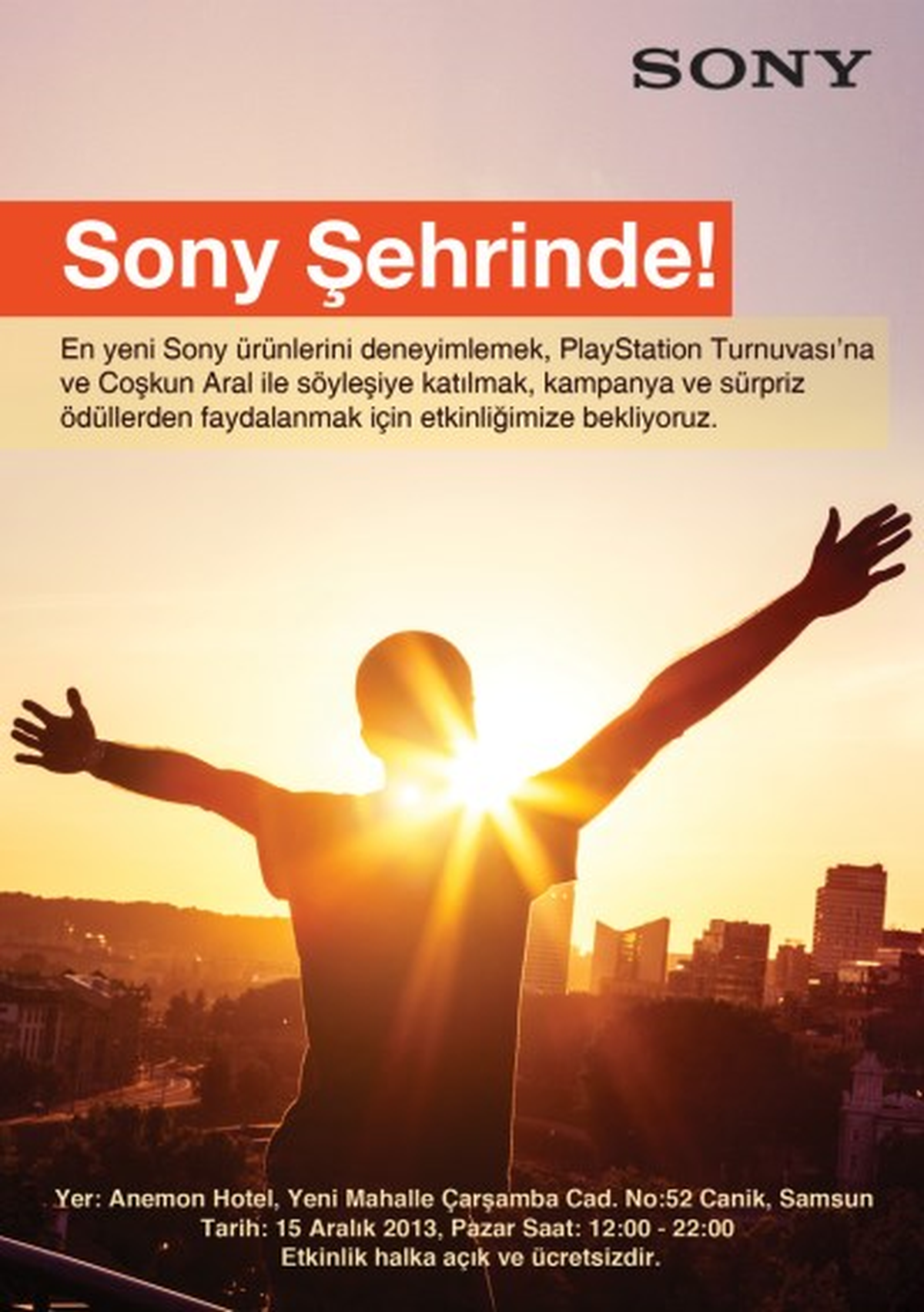 Sony Samsun Halkıyla Buluşuyor