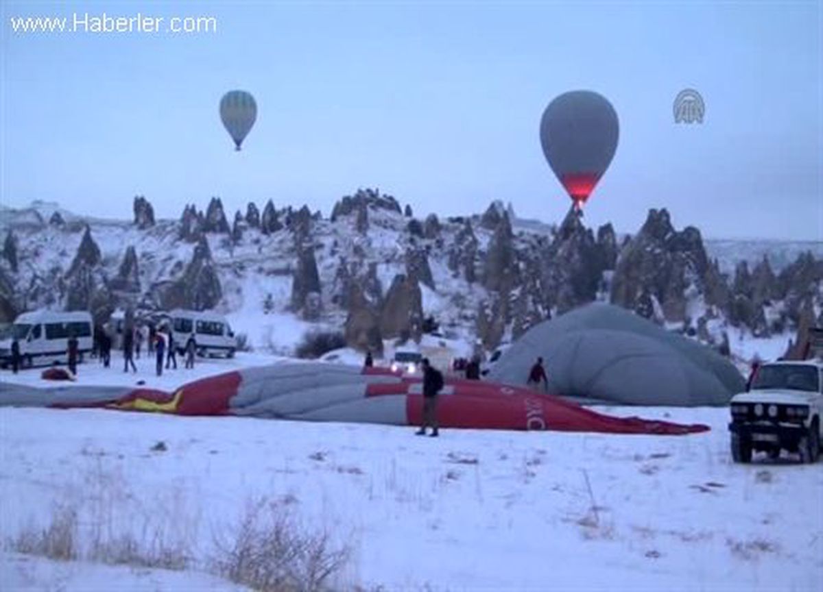 Kapadokya\'da, 4 mevsim balon turu -