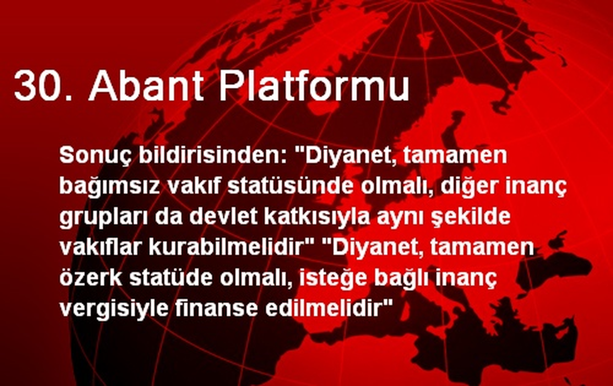 30. Abant Platformu