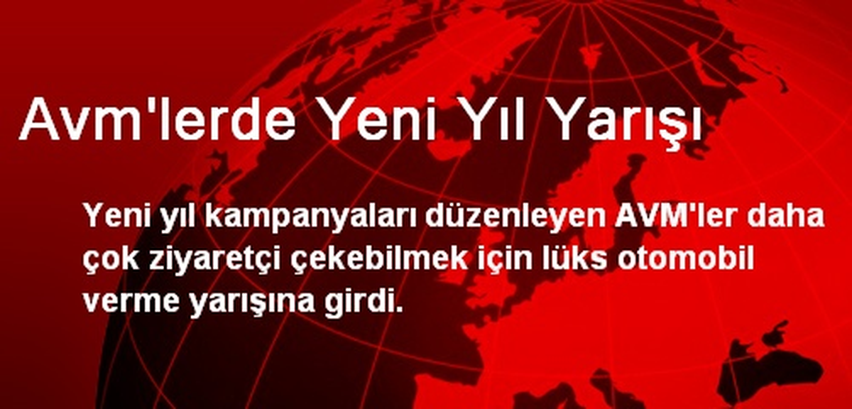 Avm\'lerde Yeni Yıl Yarışı