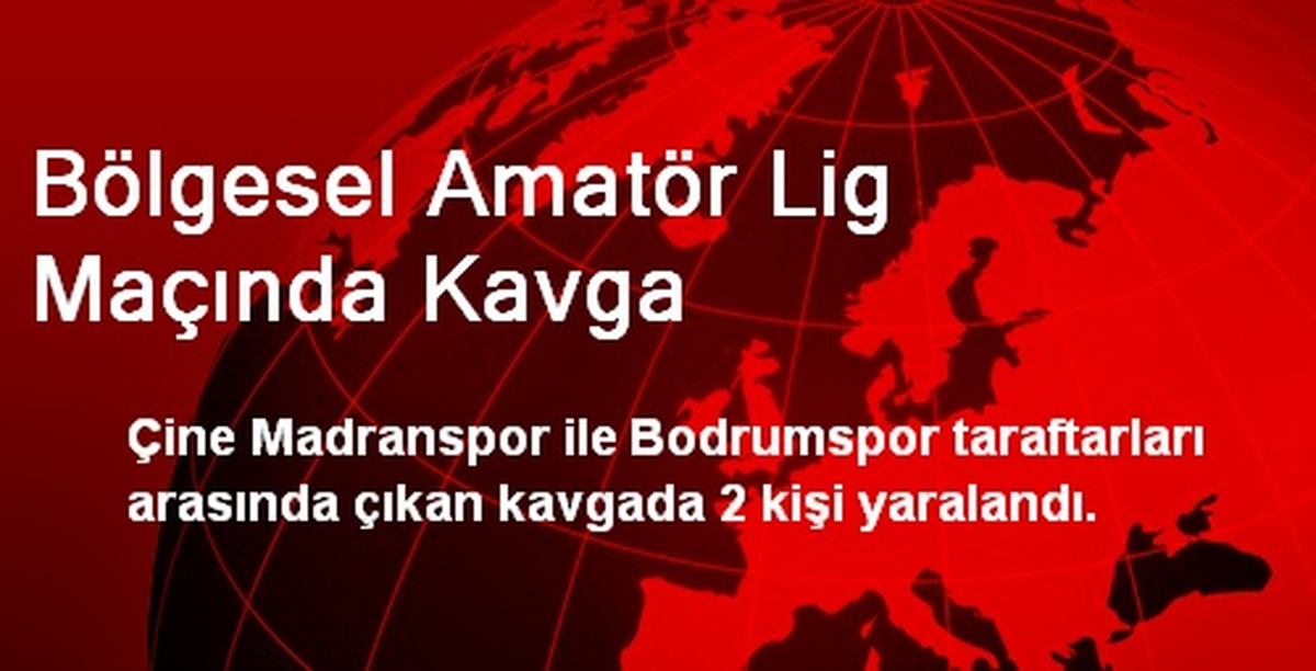 Bölgesel Amatör Lig Maçında Kavga