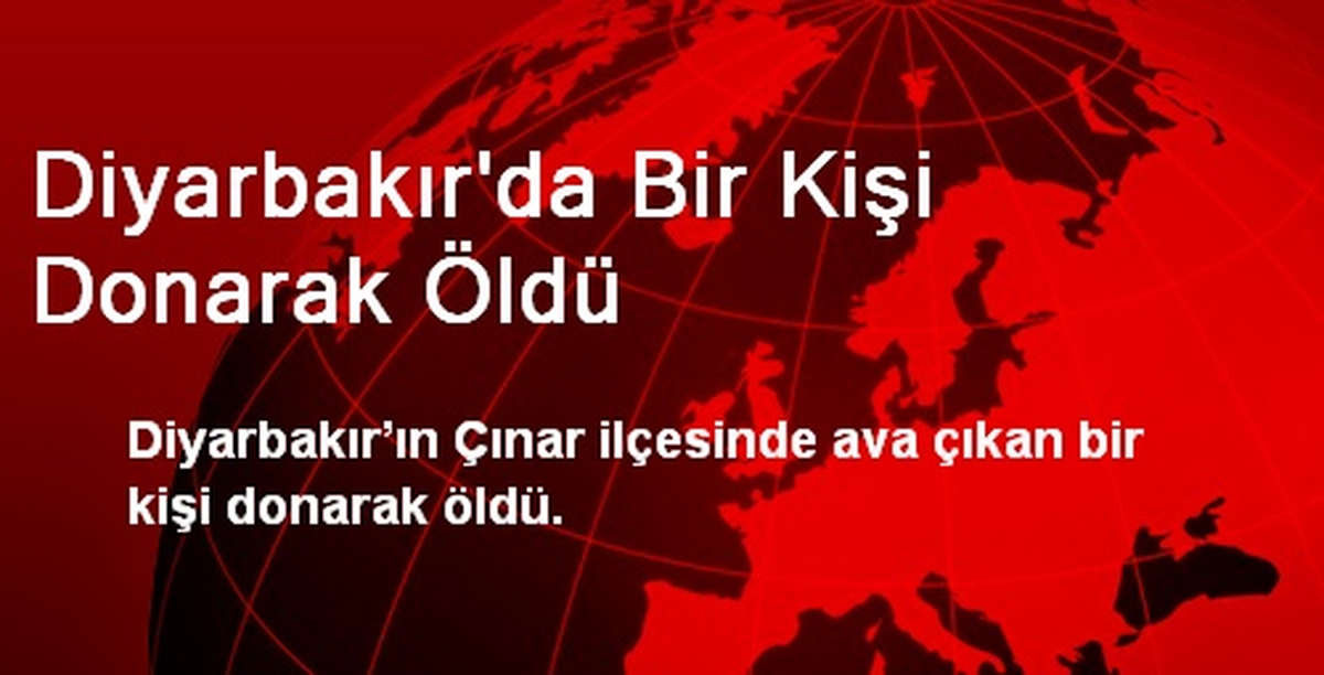 Diyarbakır\'da Bir Kişi Donarak Öldü