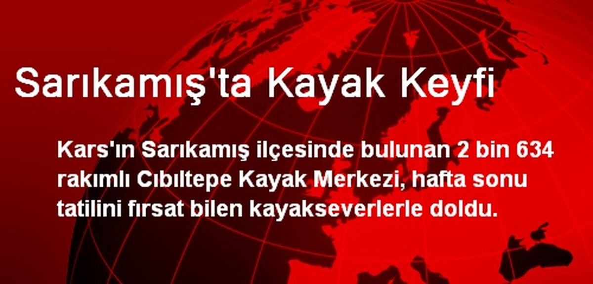 Sarıkamış\'ta Kayak Keyfi