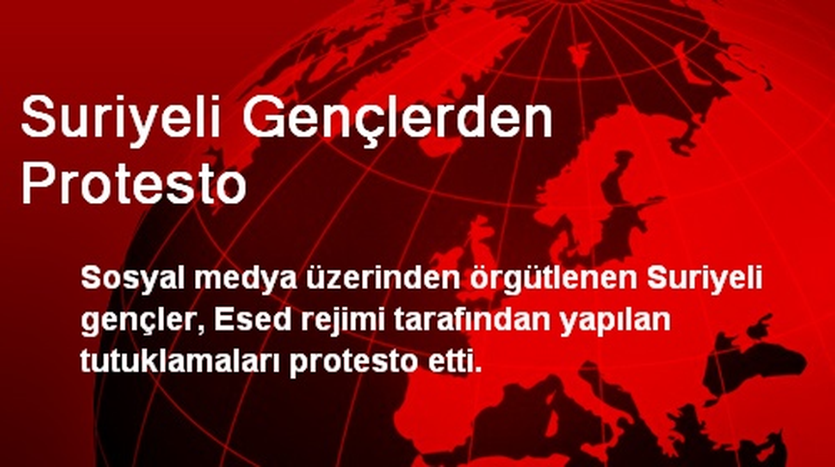 Suriyeli Gençlerden Protesto