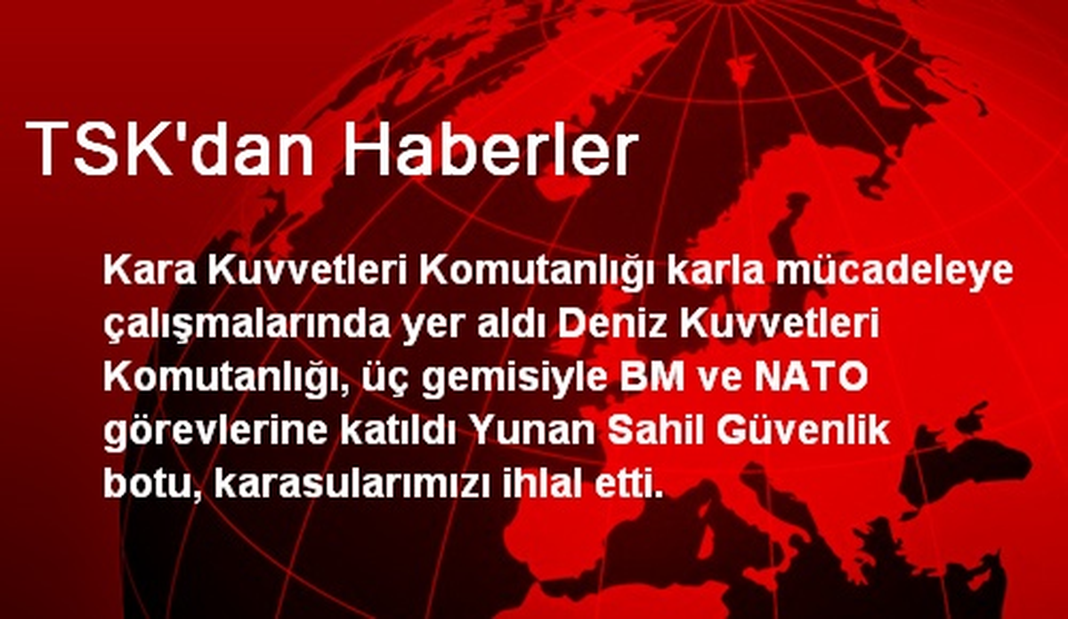 TSK\'dan Haberler
