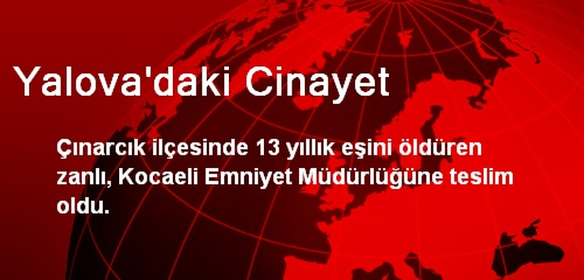 Yalova\'daki Cinayet