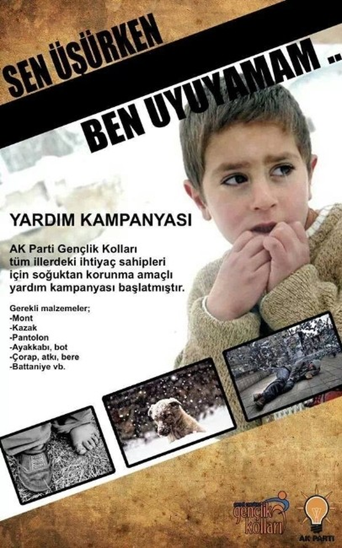 Ak Gençler Yardım Kampanyası Başlattı