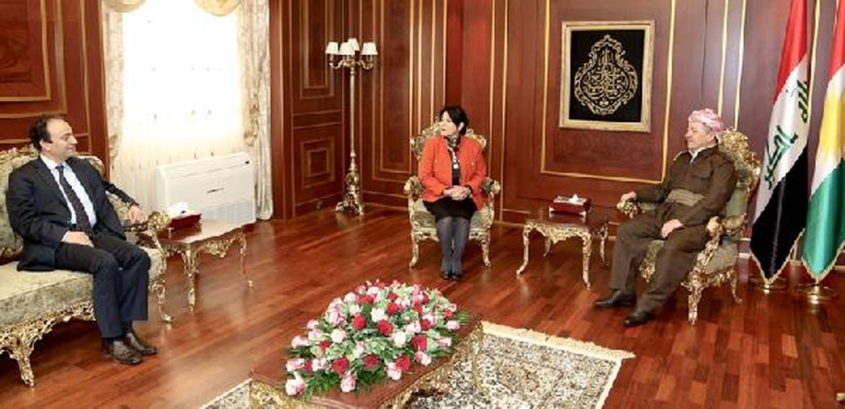 \'Arabulucu\' Zana ve Baydemir, Barzani ile Görüştü