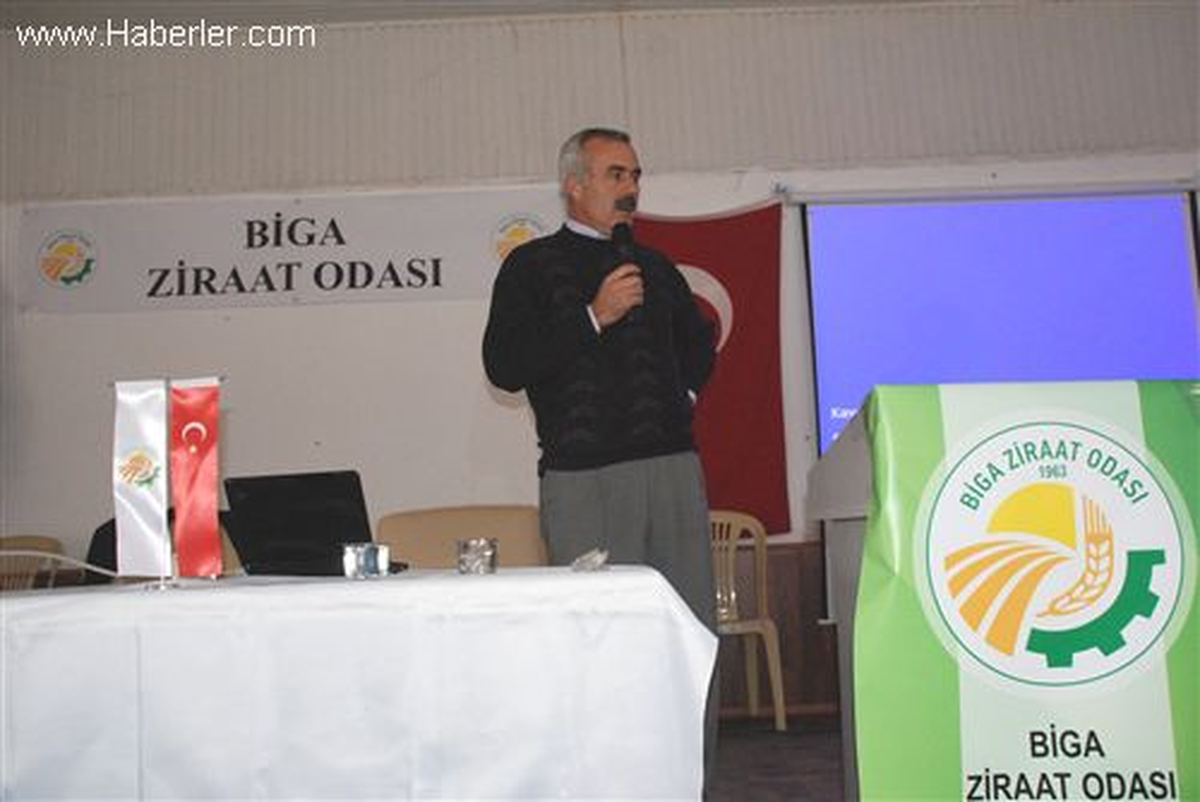 Biga\'da "Tarım ve Biga Ziraat Odası" Konferansı