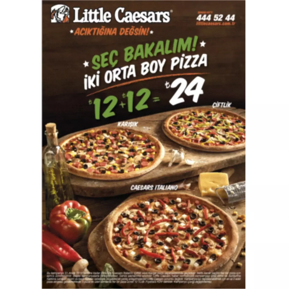 Little Caesars\'tan 12 + 12 Kampanyası