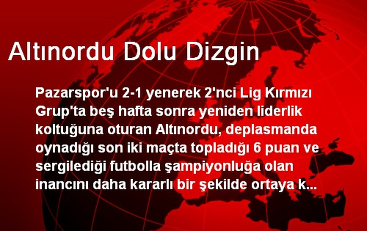 Altınordu Dolu Dizgin