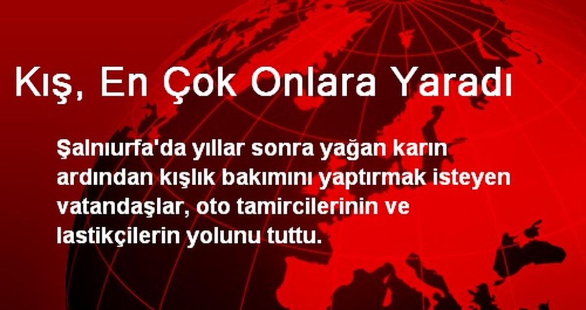 Kış, En Çok Onlara Yaradı