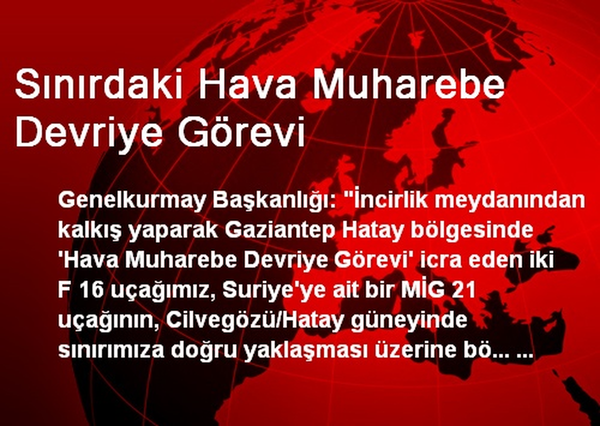 Sınırdaki Hava Muharebe Devriye Görevi