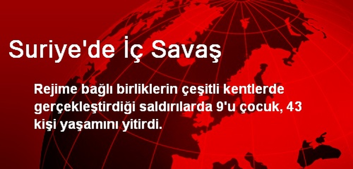 Suriye\'de İç Savaş