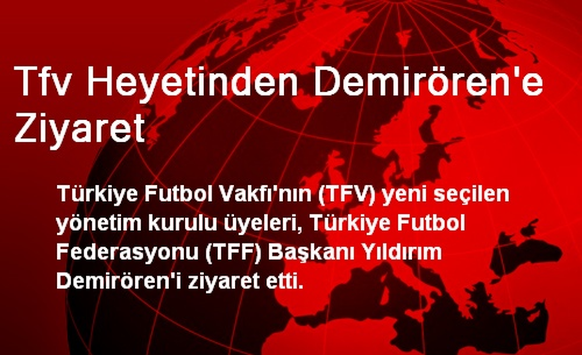 Tfv Heyetinden Demirören\'e Ziyaret