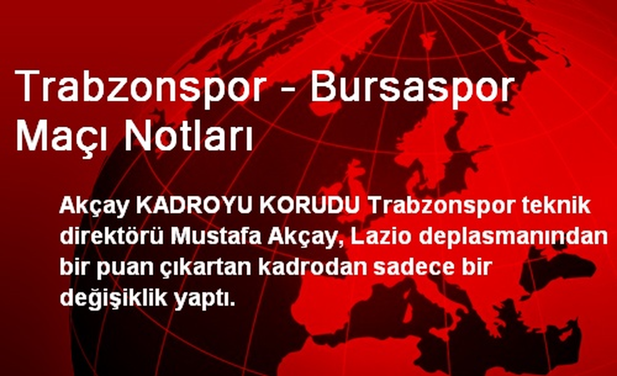 Trabzonspor Teknik Direktörü Akçay Kadroyu Korudu