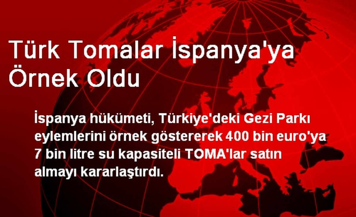 Türk Tomalar İspanya\'ya Örnek Oldu
