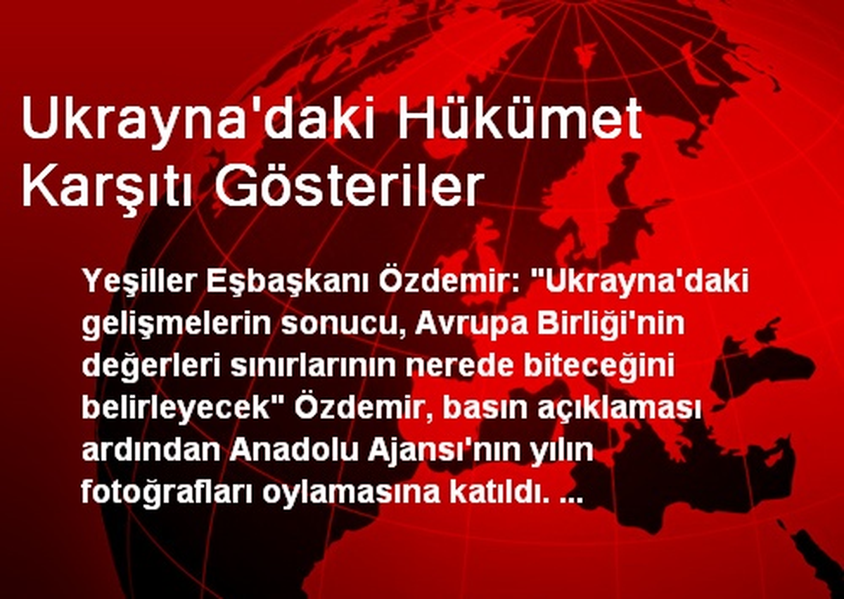 Ukrayna\'daki Hükümet Karşıtı Gösteriler