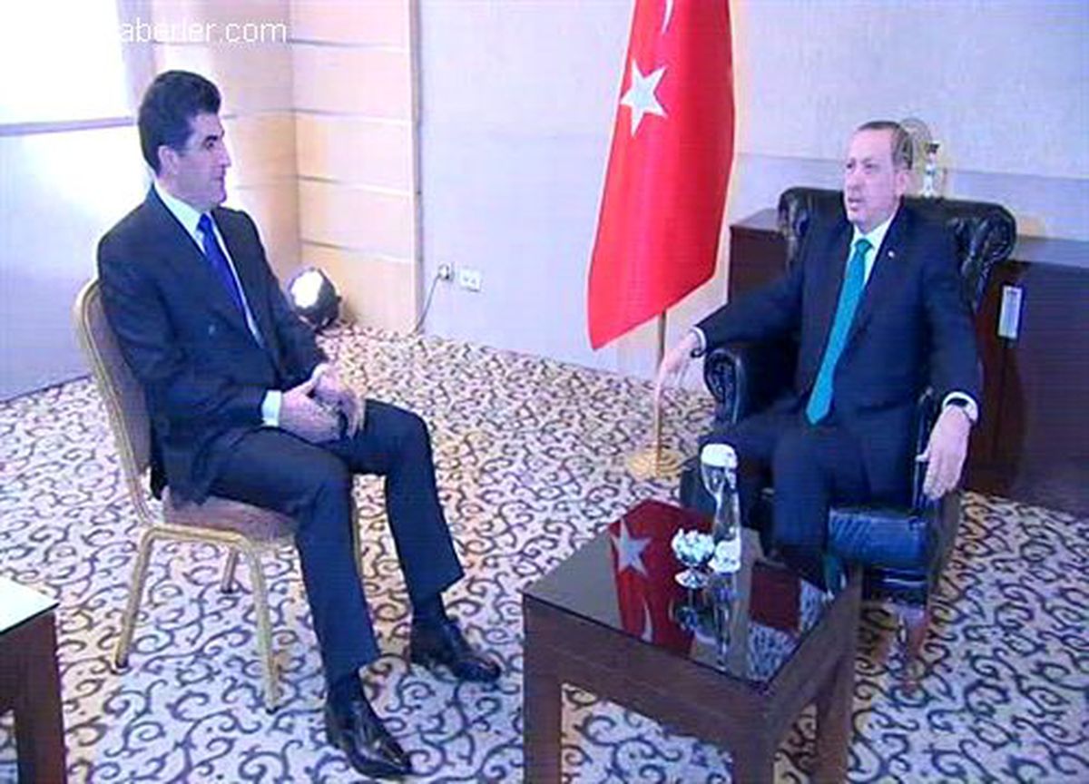 Erdoğan-Barzani ile görüşmesi -
