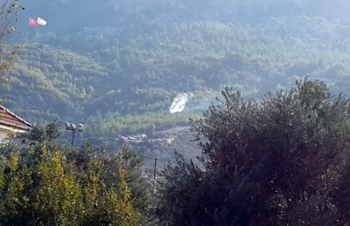 KKTC\'de İlaçlama Helikopteri Düştü