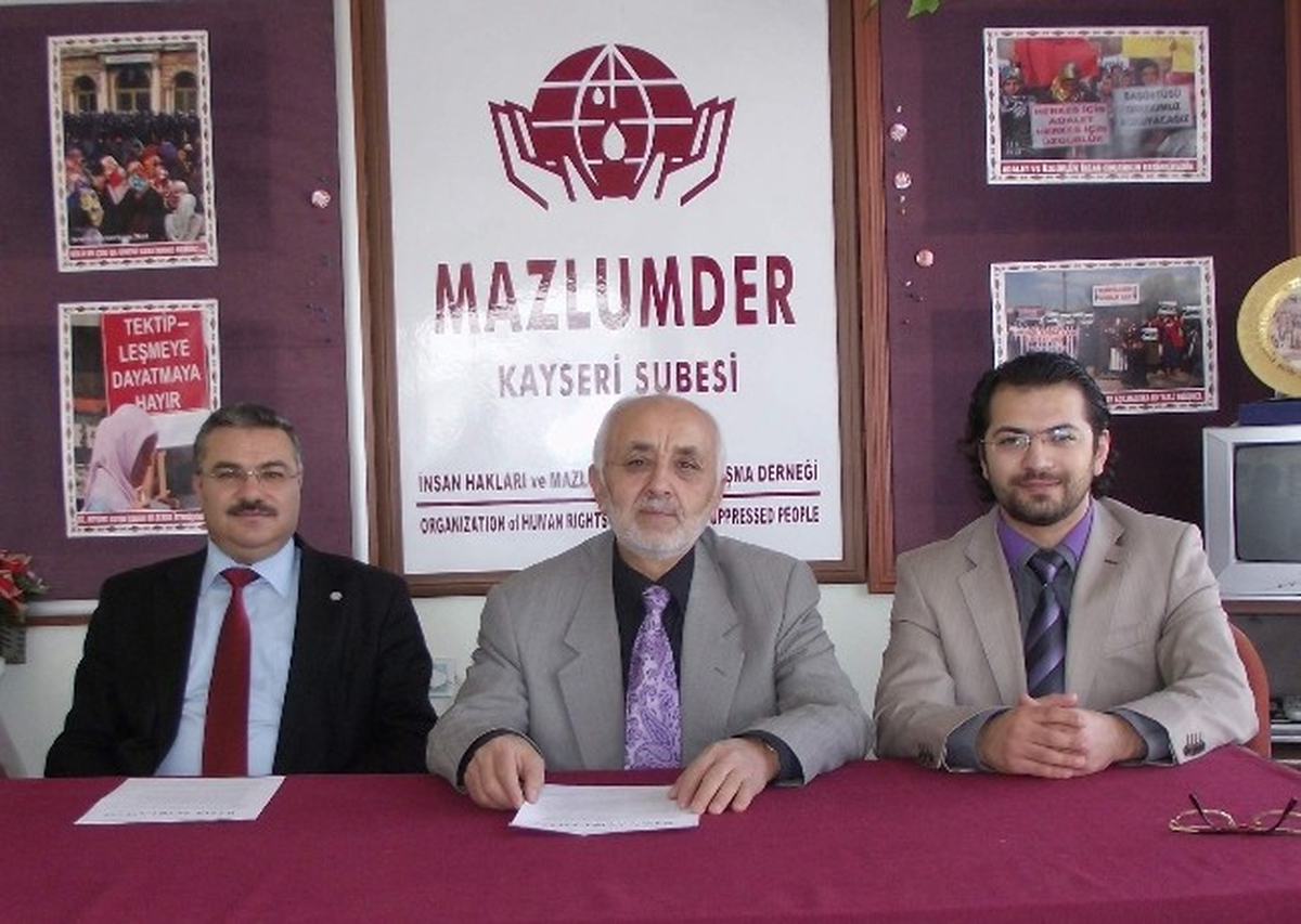 Mazlumder Kayseri Şube Başkanı Ahmet Taş Açıklaması