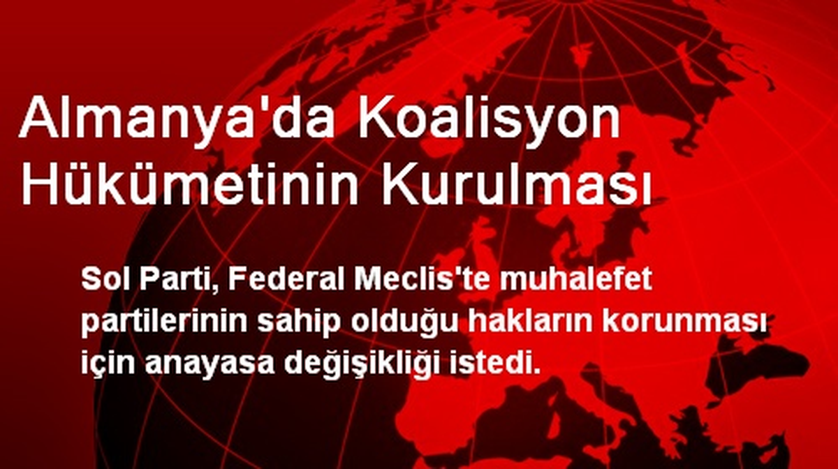 Almanya\'da Koalisyon Hükümetinin Kurulması