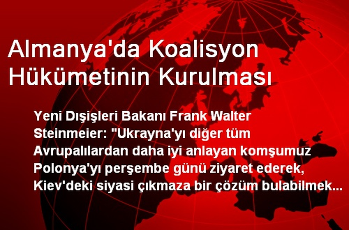 Almanya\'da Koalisyon Hükümetinin Kurulması