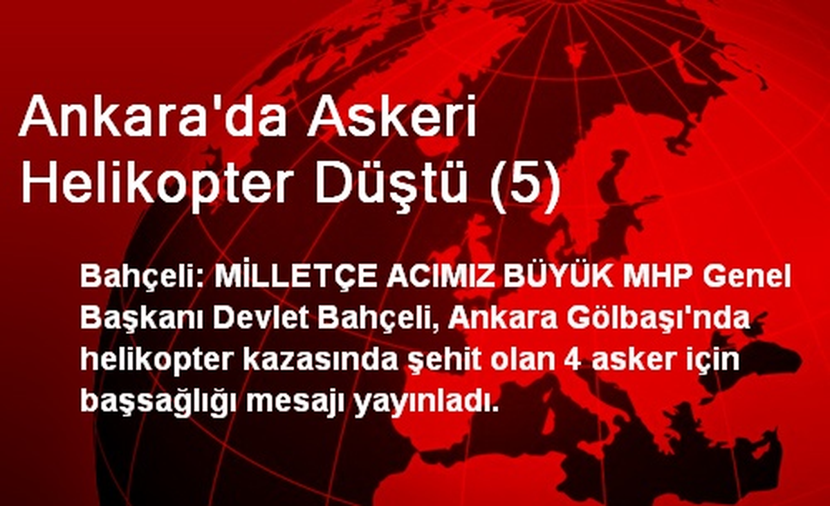 Ankara\'da Askeri Helikopter Düştü (5)