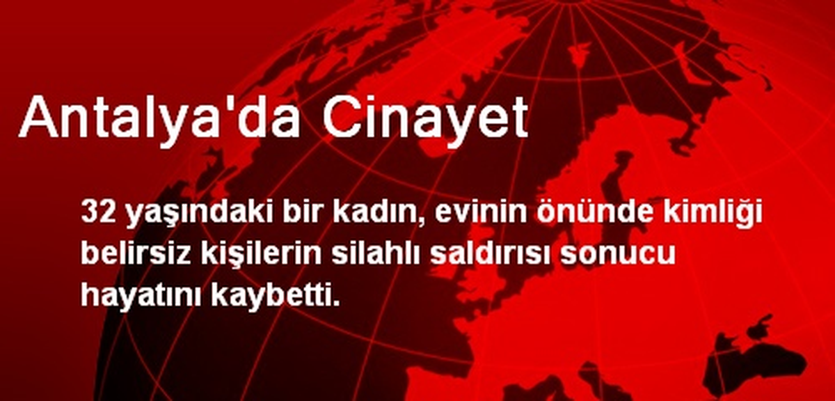 Antalya\'da Cinayet