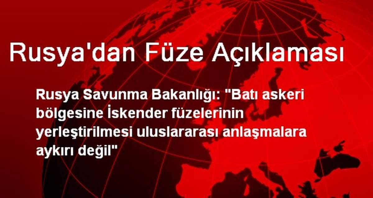 "İskender\'ler Uluslararası Anlaşmalara Aykırı Değil"
