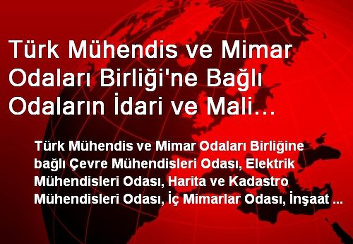 Odaların Denetimini, Çevre ve Şehircilik Bakanlığı Yapacak