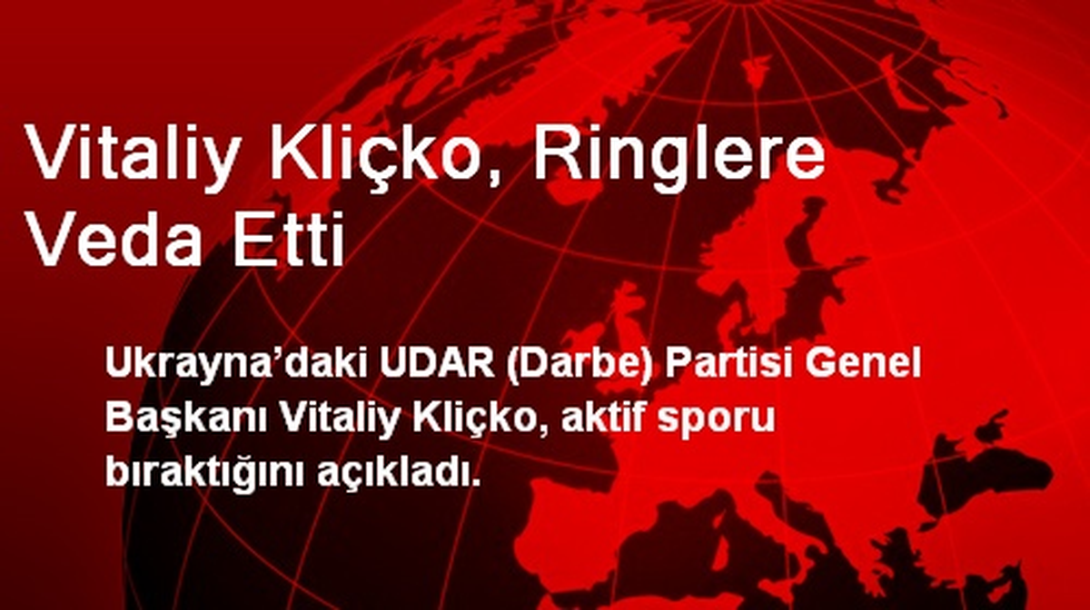 Vitaliy Kliçko, Ringlere Veda Etti