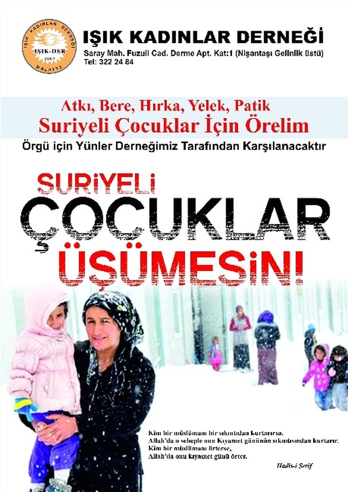 \'Suriyeli Çocuklar Üşümesin\'