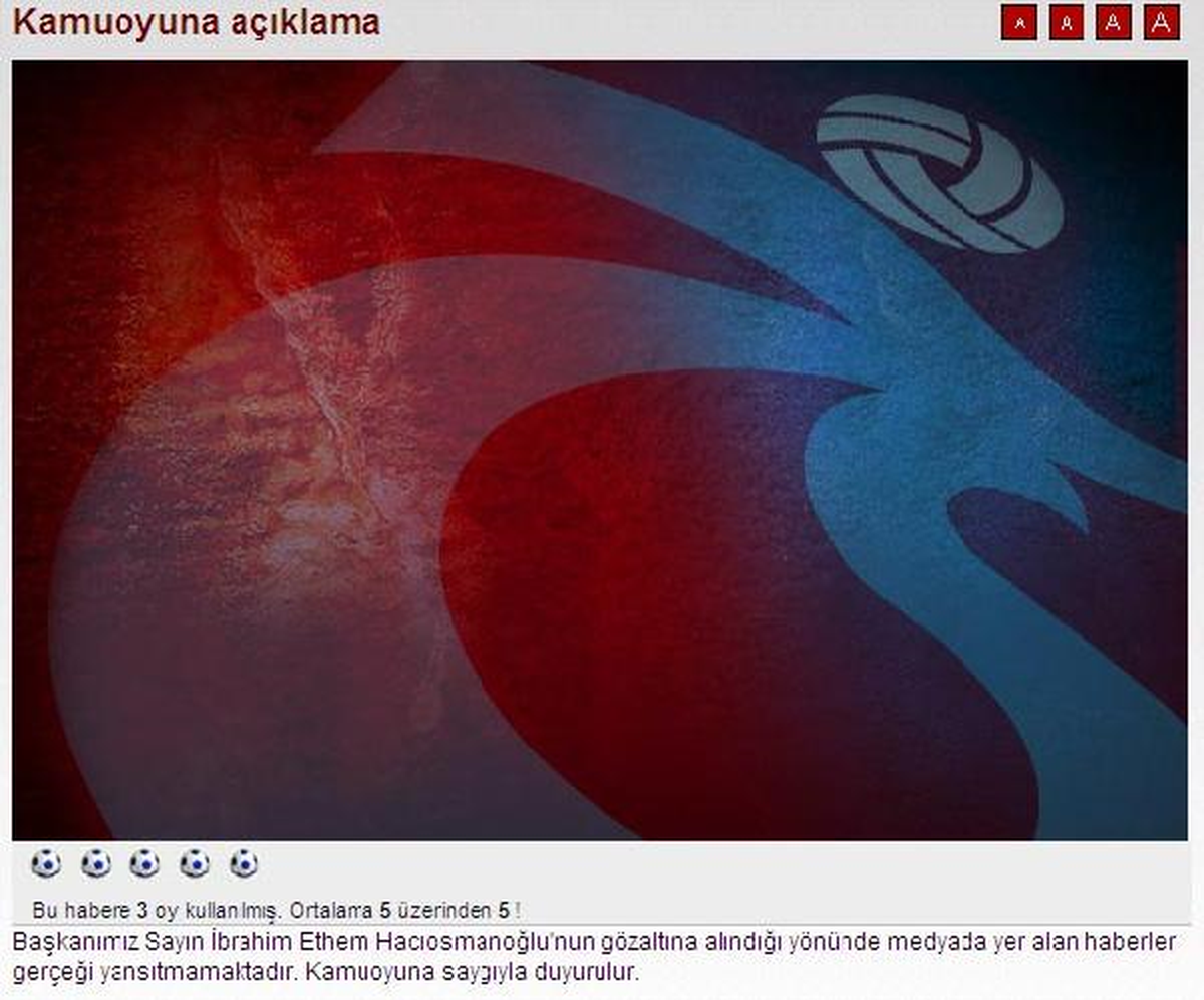 Trabzonspor Başkanı Yurtdışında Gözaltı İddiasını Yalanladı