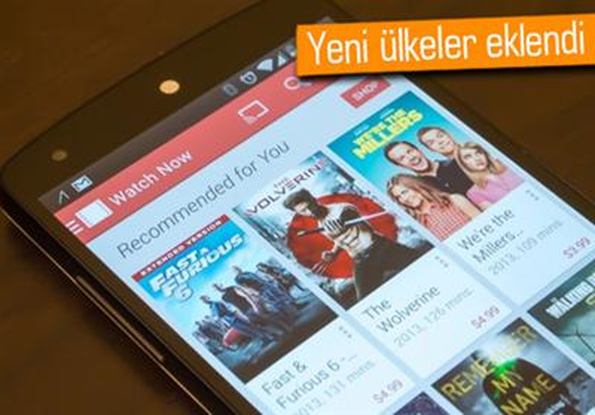 Google Play Movies\'e Artık 27 Ülkeden Erişilebiliyor