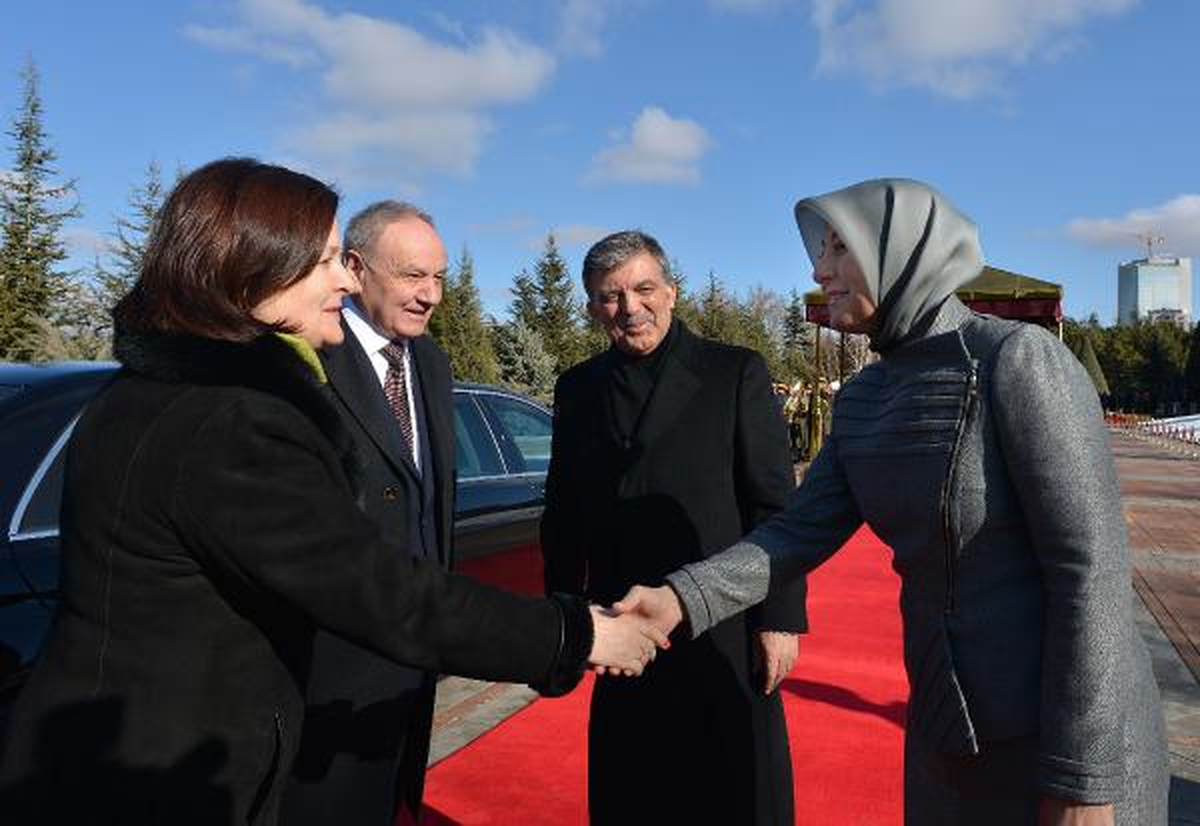 Moldova Cumhurbaşkanı Timofti Çankaya Köşkünde