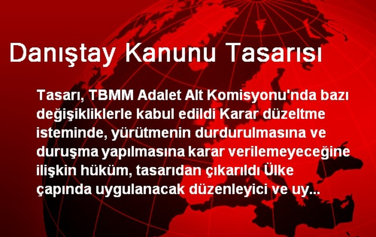Danıştay Kanunu Tasarısı