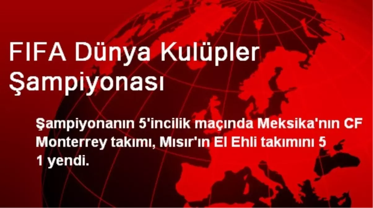 FIFA Dünya Kulüpler Şampiyonası