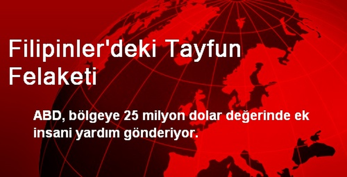 Filipinler\'deki Tayfun Felaketi