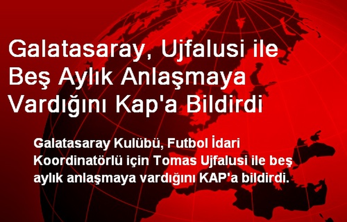 Galatasaray, Beş Aylık Anlaşmasını KAP\'a Bildirdi