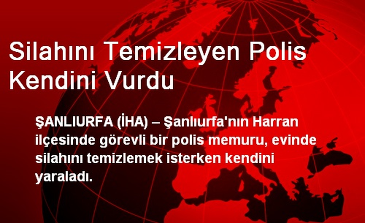 Silahını Temizleyen Polis Kendini Vurdu
