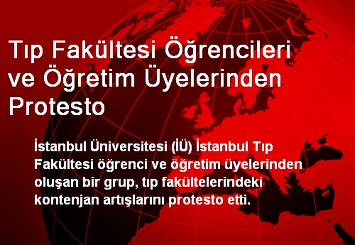 Tıp Fakültesi Öğrencileri ve Öğretim Üyelerinden Protesto
