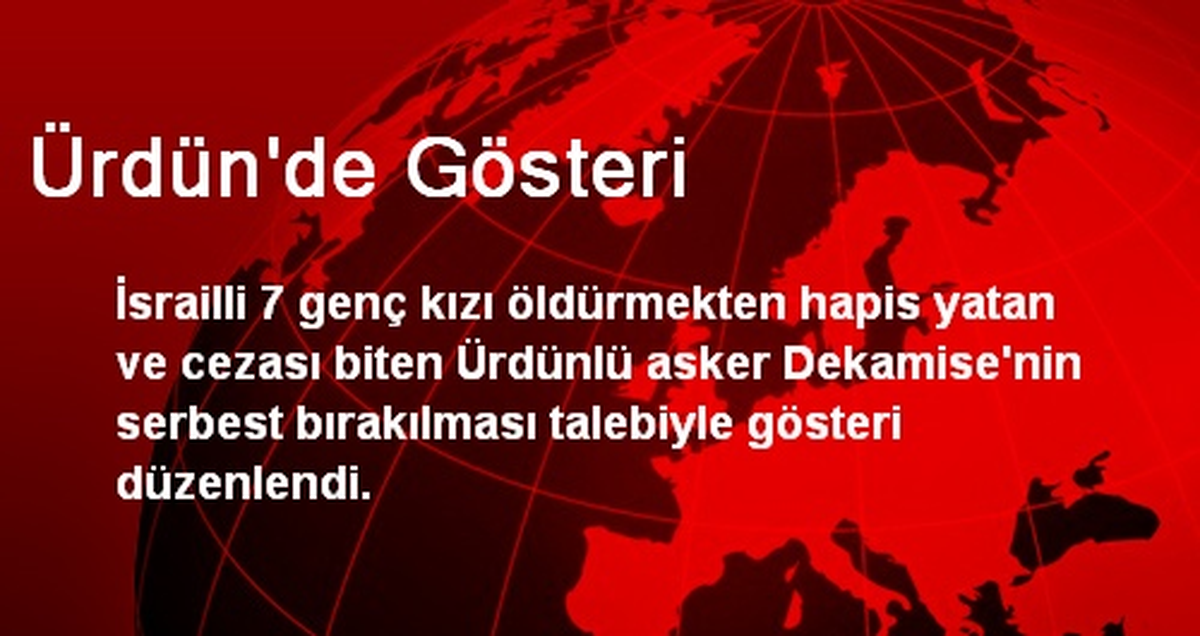 Ürdün\'de Gösteri