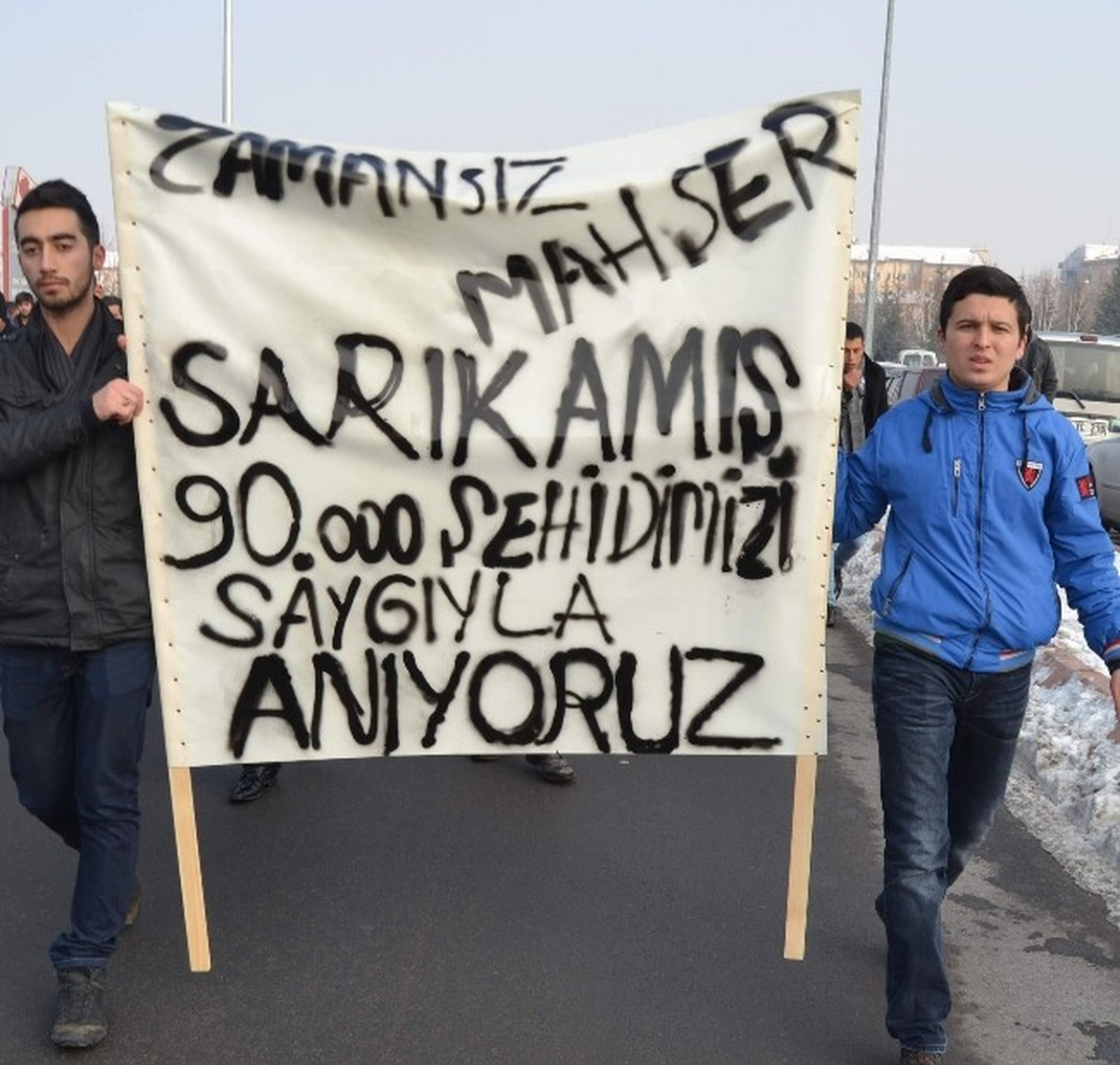 Ülkü Ocaklarından Sarıkamış Şehitlerini Anma Yürüyüşü