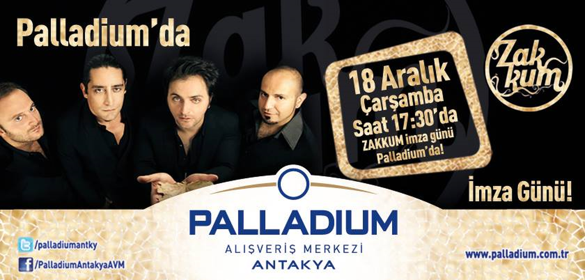 Zakkum İmza Günü, Palladium Antakya'da