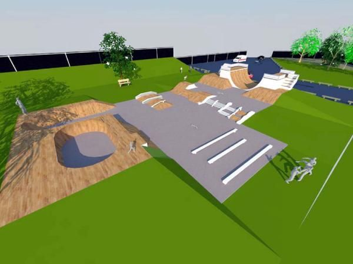 Düden Park\'a Kaykay ve Paten Pisti