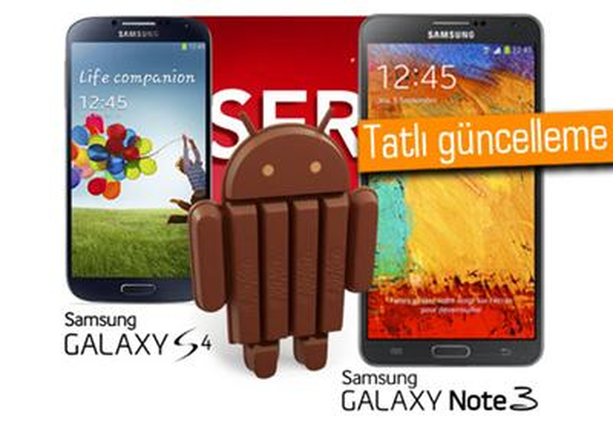 Galaxy S4 ve Note 3\'e Android 4.4 Kitkat Ne Zaman Geliyor?
