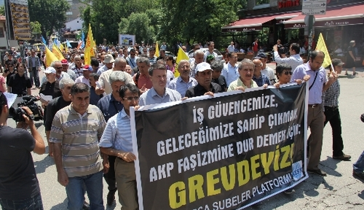 Kesk Üyelerinden Yürüyüş ve Basın Açıklaması