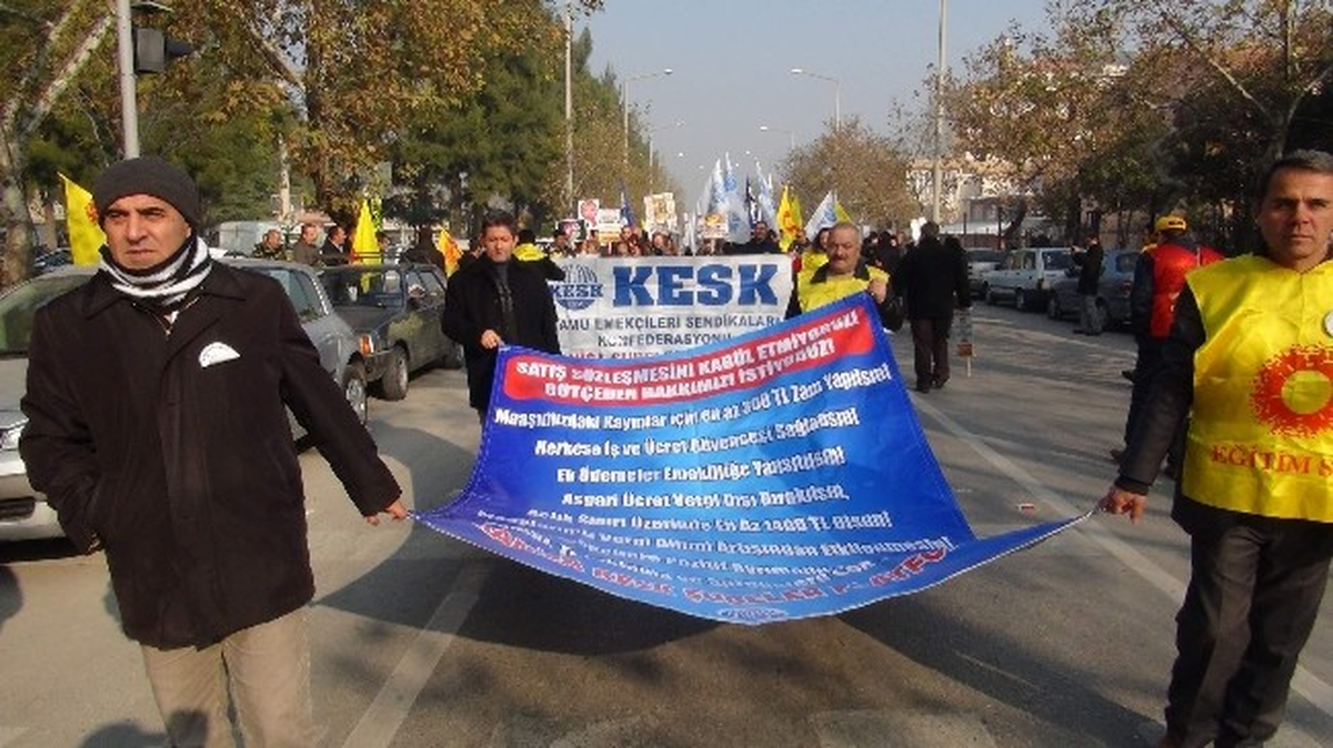 Manisa\'da KESK\'ten Eylem