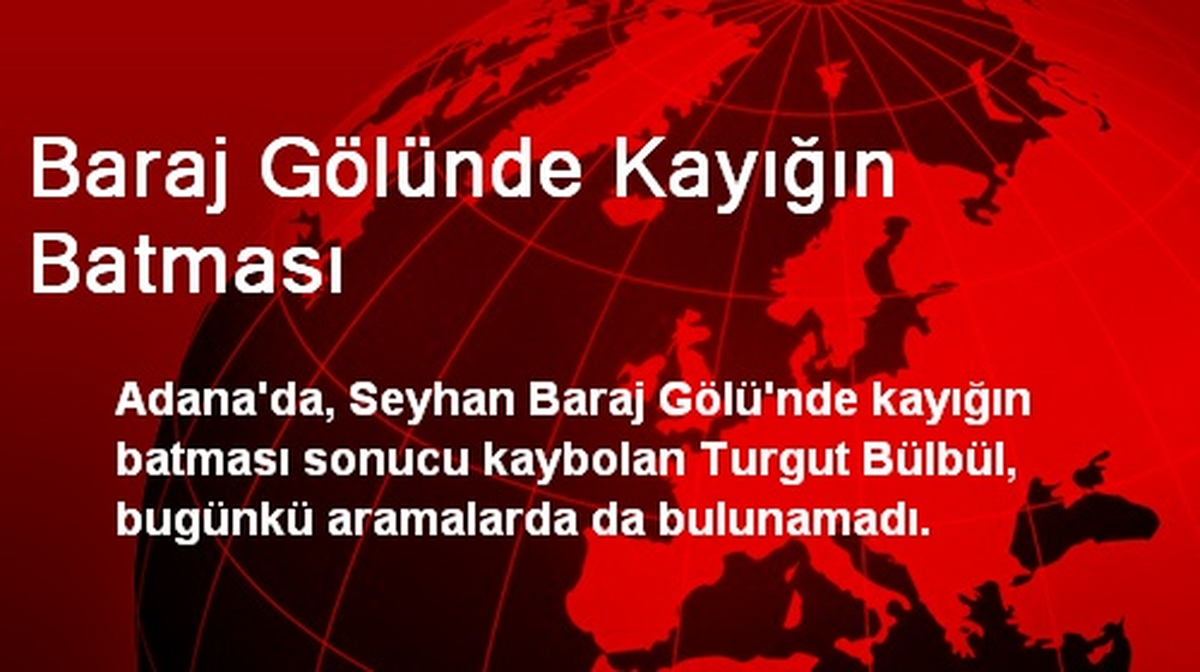 Baraj Gölünde Kayığın Batması